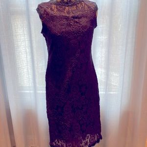 Lace blue dress